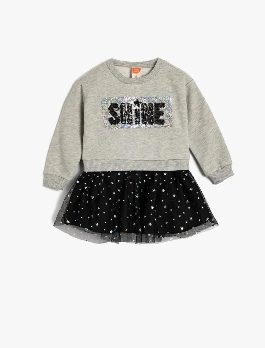 Tütülü Sweat Elbise